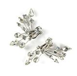  Astra Crystal Rhinestone Front and Back Earrings